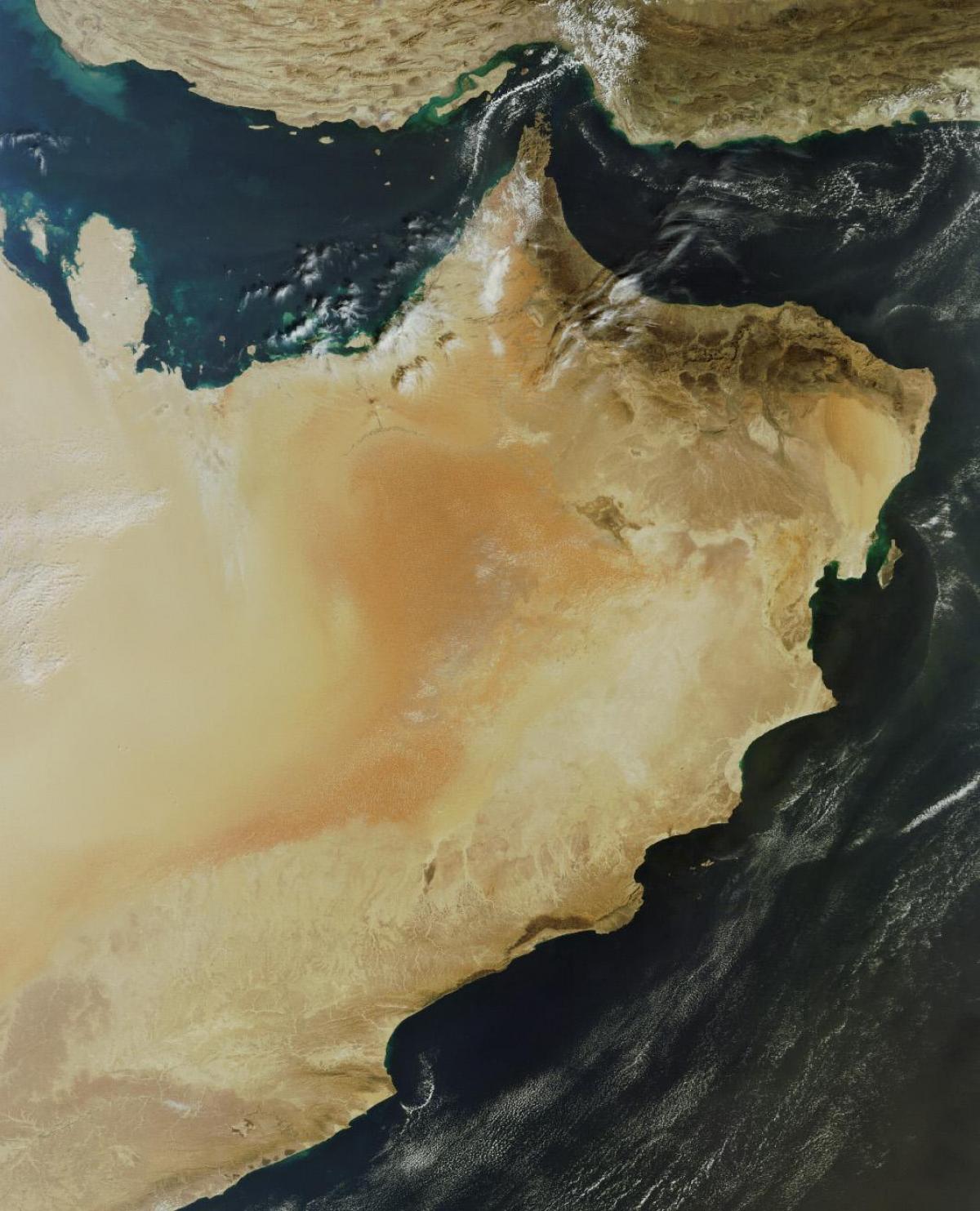 peta dari Oman tv satelit