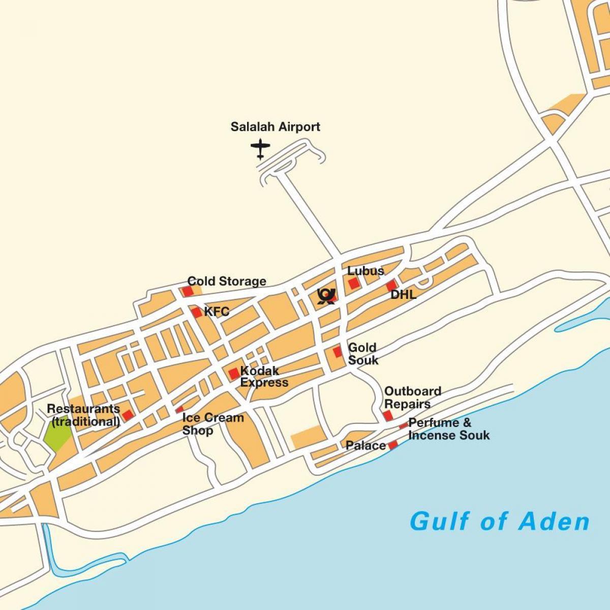 peta dari salalah Oman