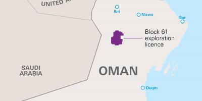 Peta dari khazzan Oman
