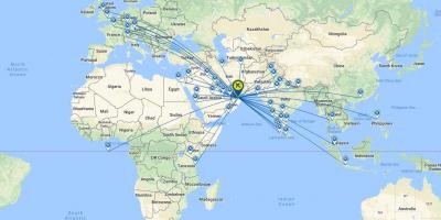 Oman air rute penerbangan peta