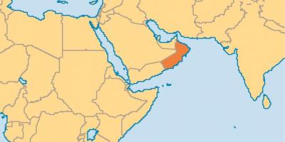 Oman peta dalam peta dunia