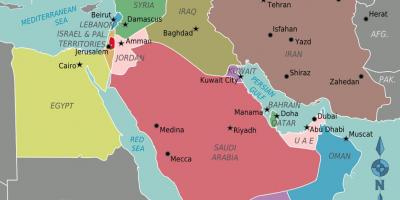 Peta dari Oman peta timur tengah