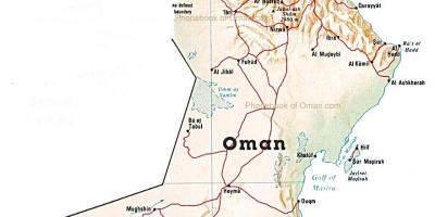 Oman negara peta